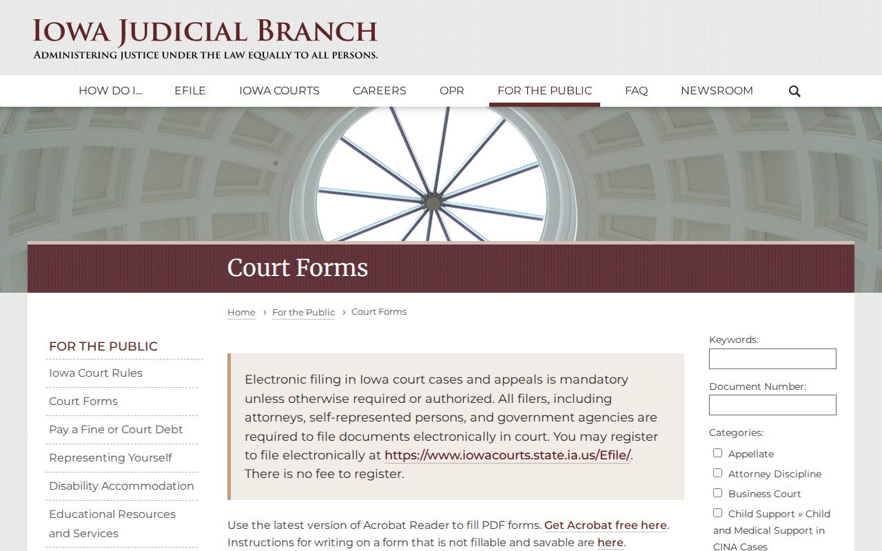 Howard County active warrant court forms filter